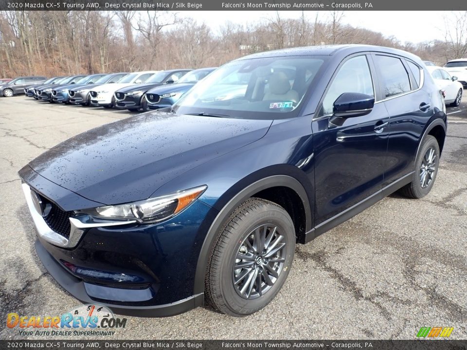 2020 Mazda CX-5 Touring AWD Deep Crystal Blue Mica / Silk Beige Photo #5