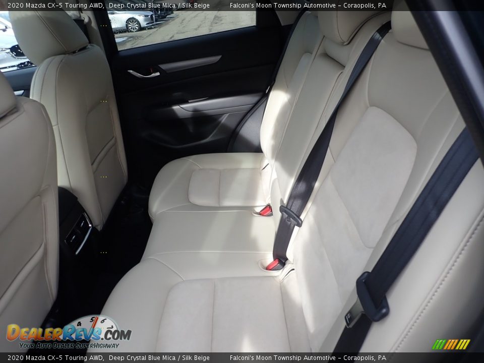 2020 Mazda CX-5 Touring AWD Deep Crystal Blue Mica / Silk Beige Photo #8
