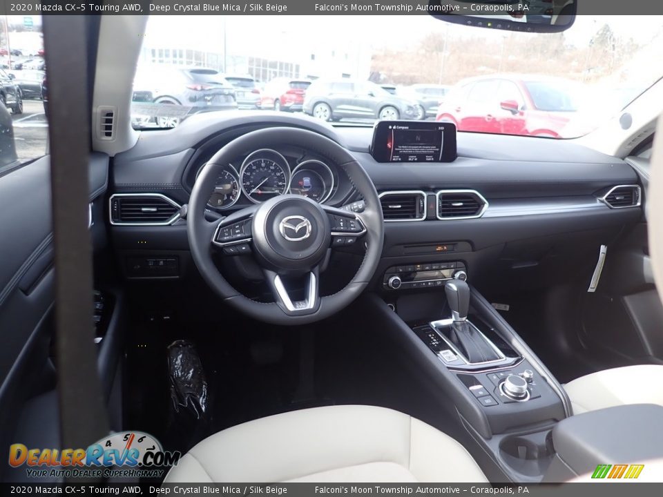 2020 Mazda CX-5 Touring AWD Deep Crystal Blue Mica / Silk Beige Photo #9