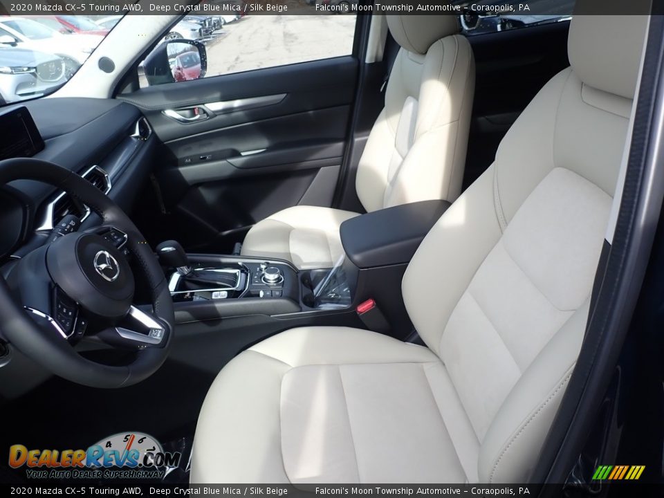 2020 Mazda CX-5 Touring AWD Deep Crystal Blue Mica / Silk Beige Photo #10