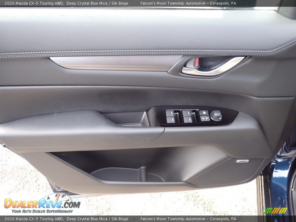 2020 Mazda CX-5 Touring AWD Deep Crystal Blue Mica / Silk Beige Photo #11