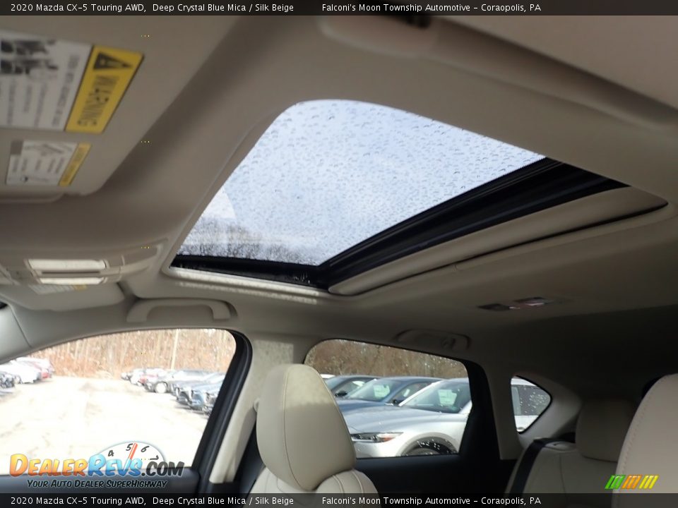 2020 Mazda CX-5 Touring AWD Deep Crystal Blue Mica / Silk Beige Photo #13