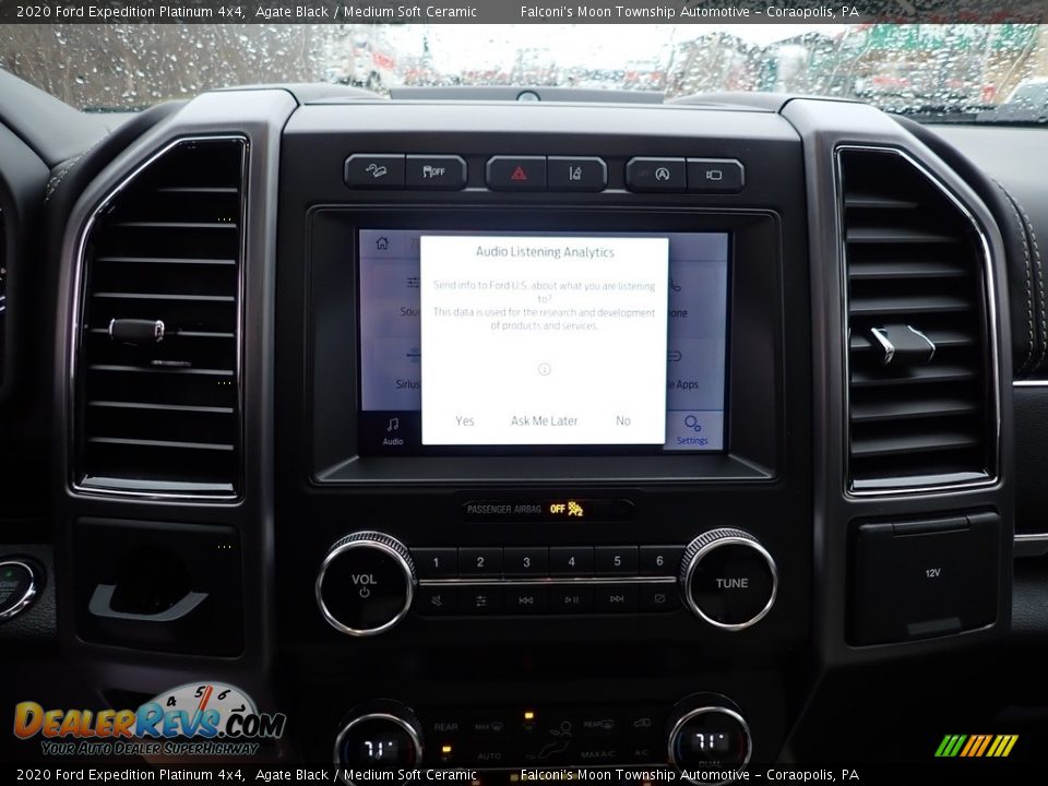 2020 Ford Expedition Platinum 4x4 Agate Black / Medium Soft Ceramic Photo #14