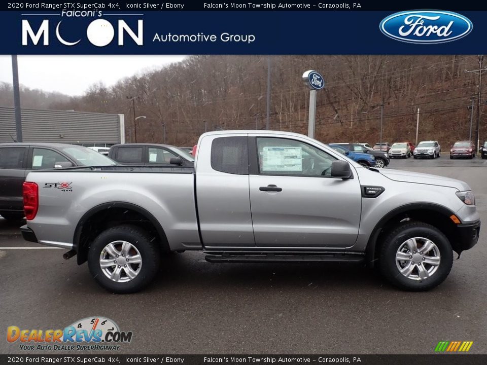 2020 Ford Ranger STX SuperCab 4x4 Iconic Silver / Ebony Photo #1