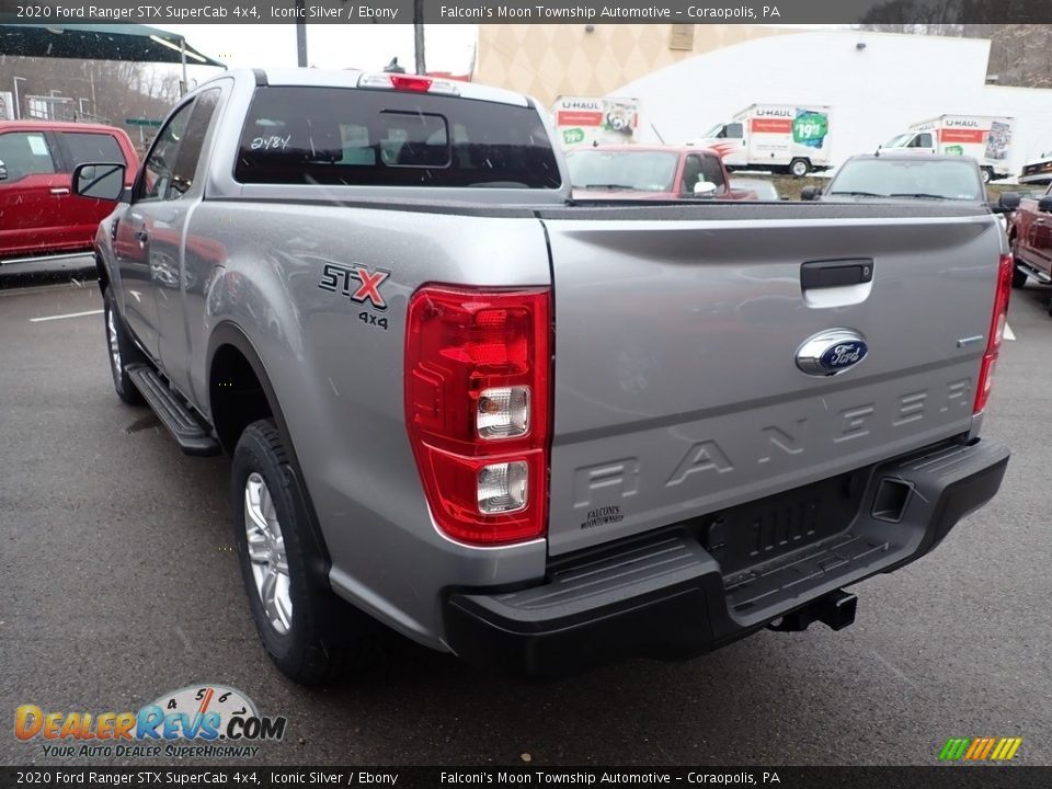 2020 Ford Ranger STX SuperCab 4x4 Iconic Silver / Ebony Photo #6