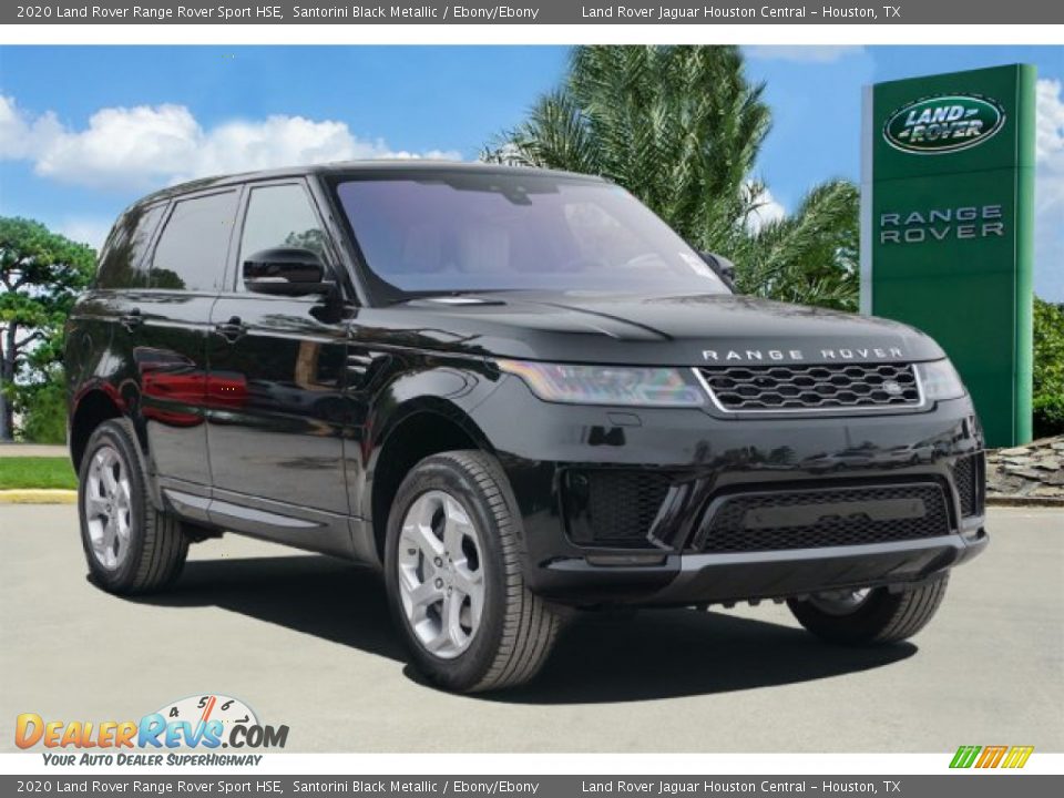 2020 Land Rover Range Rover Sport HSE Santorini Black Metallic / Ebony/Ebony Photo #2