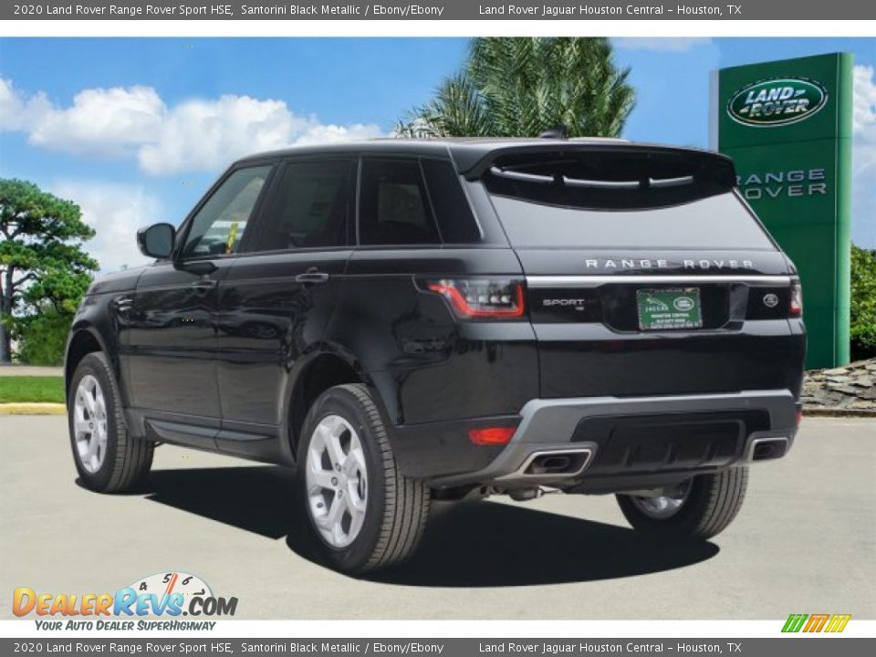 2020 Land Rover Range Rover Sport HSE Santorini Black Metallic / Ebony/Ebony Photo #4