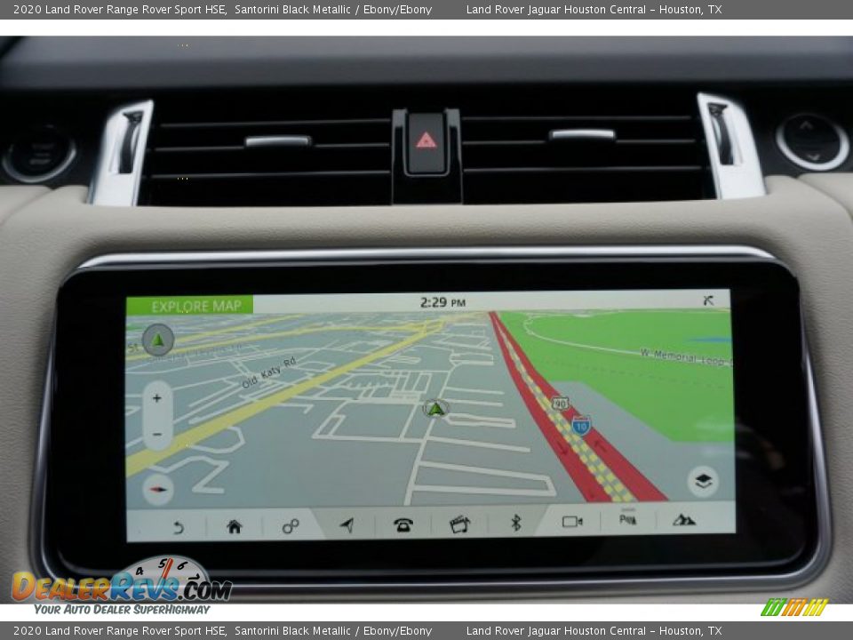 2020 Land Rover Range Rover Sport HSE Santorini Black Metallic / Ebony/Ebony Photo #14