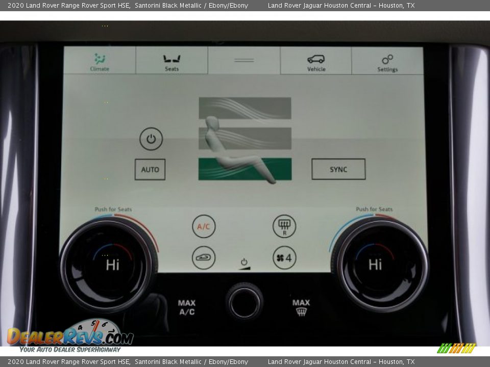 2020 Land Rover Range Rover Sport HSE Santorini Black Metallic / Ebony/Ebony Photo #16
