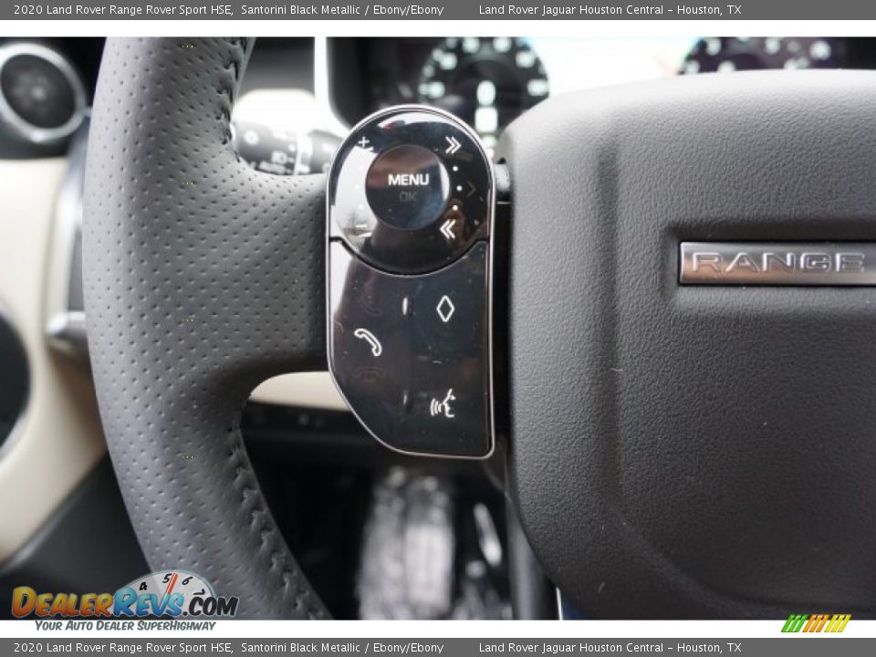2020 Land Rover Range Rover Sport HSE Santorini Black Metallic / Ebony/Ebony Photo #28