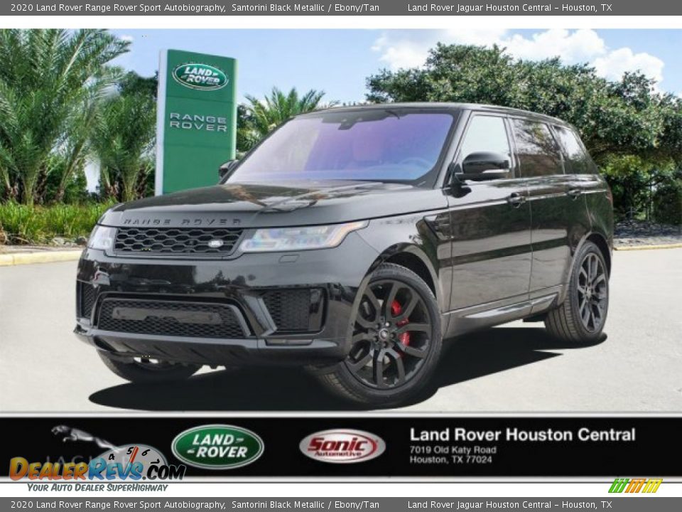 2020 Land Rover Range Rover Sport Autobiography Santorini Black Metallic / Ebony/Tan Photo #1