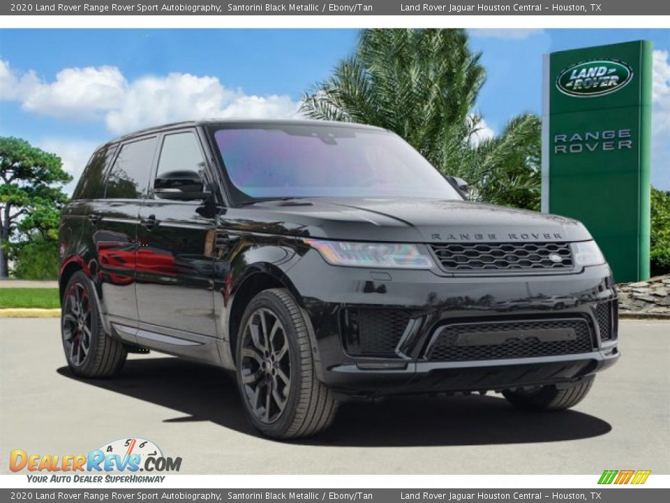 2020 Land Rover Range Rover Sport Autobiography Santorini Black Metallic / Ebony/Tan Photo #2