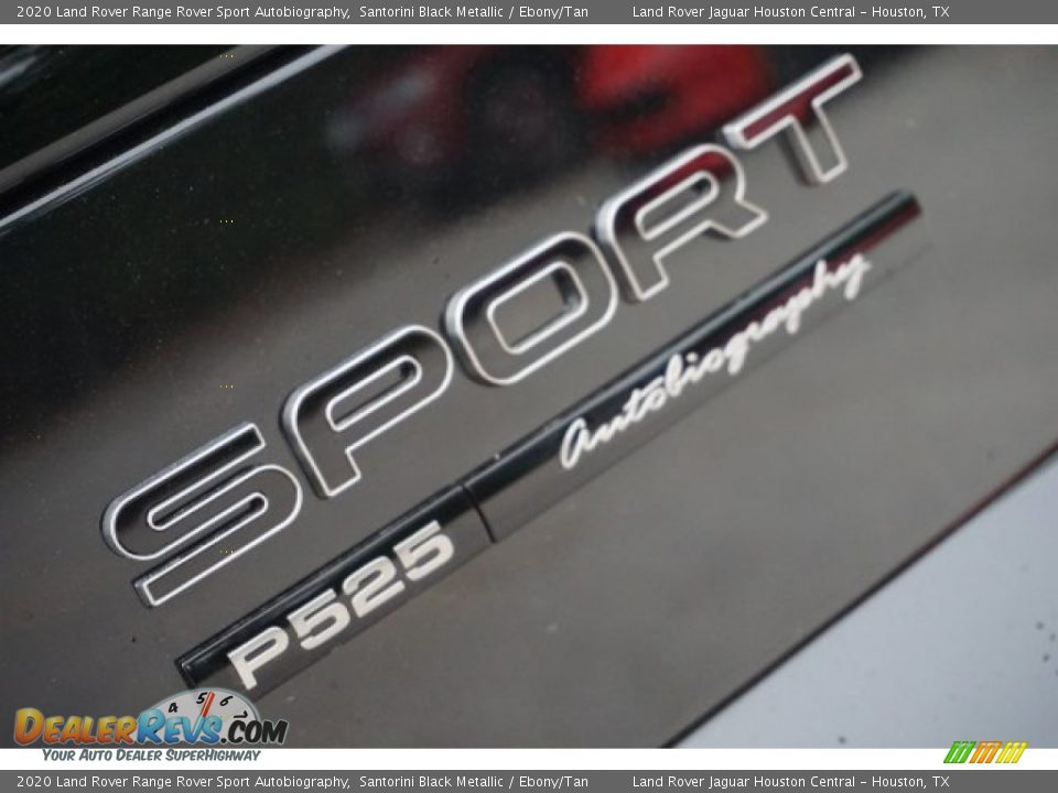 2020 Land Rover Range Rover Sport Autobiography Santorini Black Metallic / Ebony/Tan Photo #6