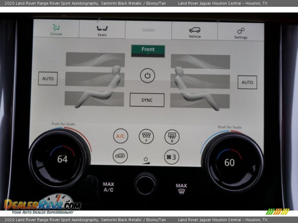 2020 Land Rover Range Rover Sport Autobiography Santorini Black Metallic / Ebony/Tan Photo #16