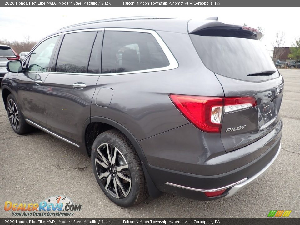2020 Honda Pilot Elite AWD Modern Steel Metallic / Black Photo #2