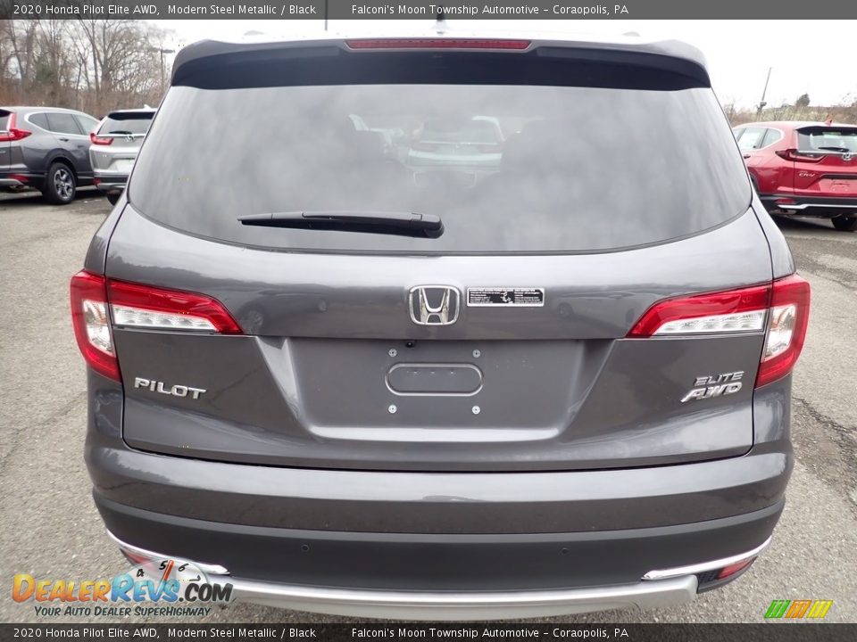 2020 Honda Pilot Elite AWD Modern Steel Metallic / Black Photo #3