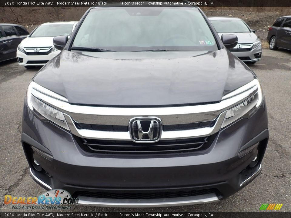 2020 Honda Pilot Elite AWD Modern Steel Metallic / Black Photo #6