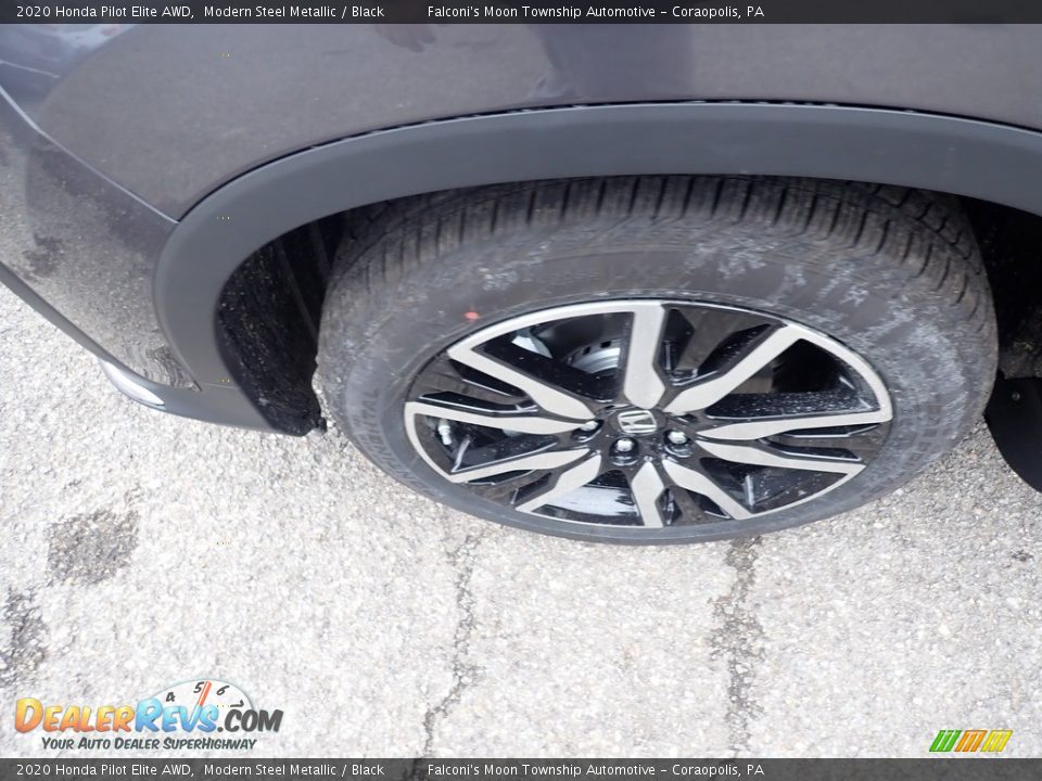 2020 Honda Pilot Elite AWD Modern Steel Metallic / Black Photo #7