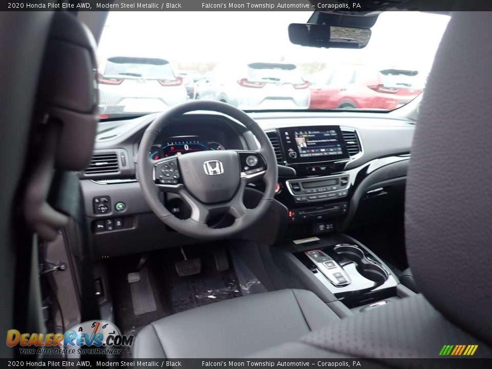 2020 Honda Pilot Elite AWD Modern Steel Metallic / Black Photo #10