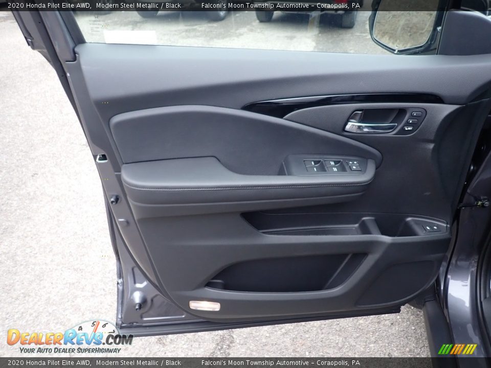 2020 Honda Pilot Elite AWD Modern Steel Metallic / Black Photo #11