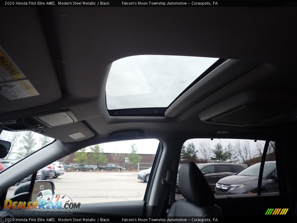 2020 Honda Pilot Elite AWD Modern Steel Metallic / Black Photo #13
