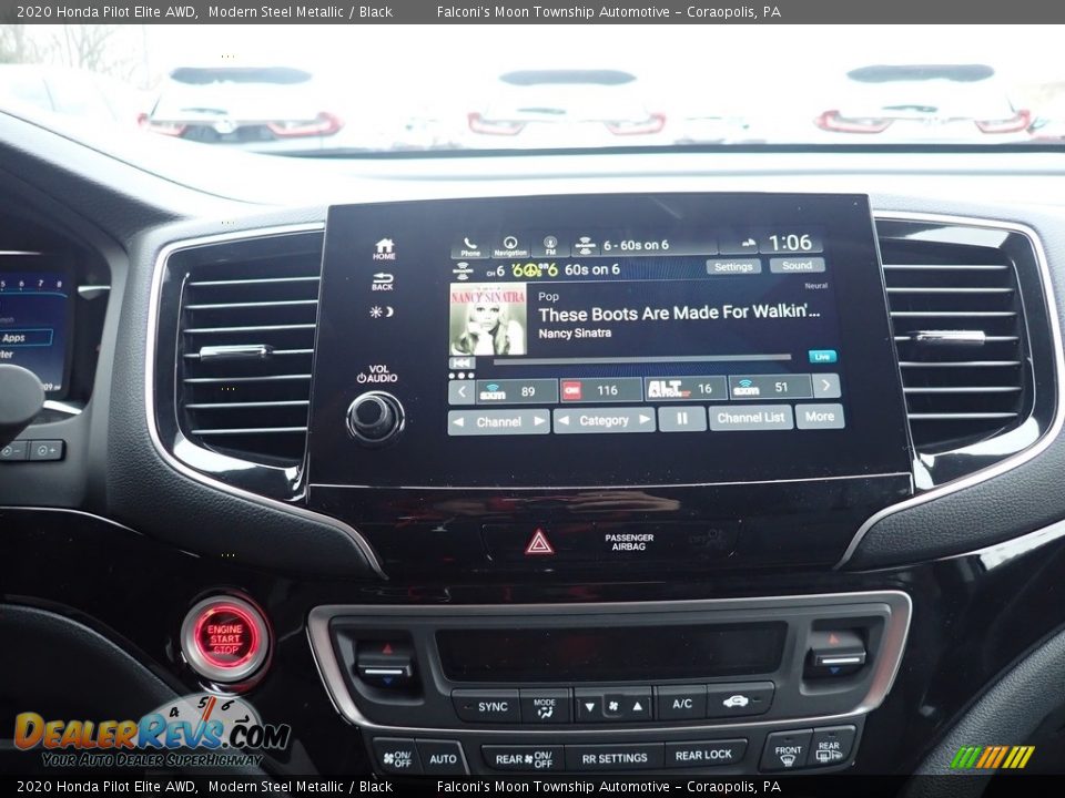 2020 Honda Pilot Elite AWD Modern Steel Metallic / Black Photo #14