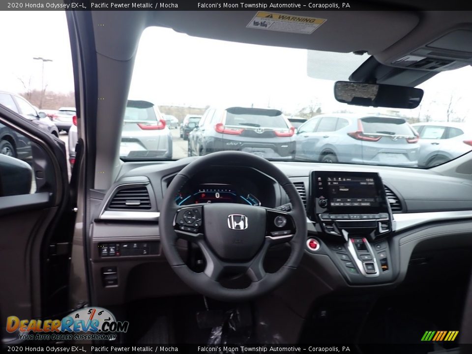 2020 Honda Odyssey EX-L Pacific Pewter Metallic / Mocha Photo #10