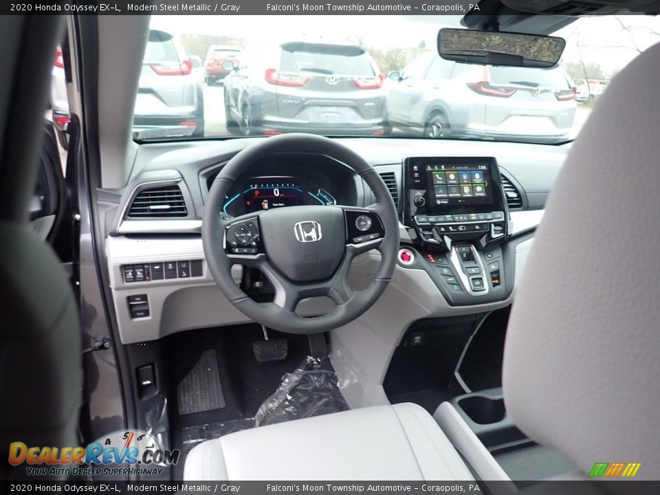 2020 Honda Odyssey EX-L Modern Steel Metallic / Gray Photo #10