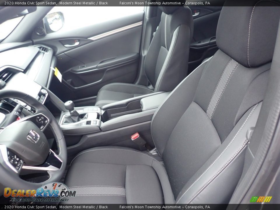 Black Interior - 2020 Honda Civic Sport Sedan Photo #8