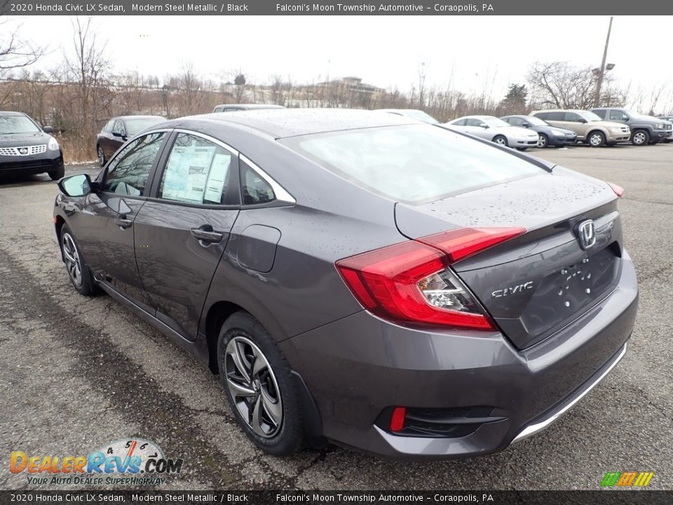 2020 Honda Civic LX Sedan Modern Steel Metallic / Black Photo #2