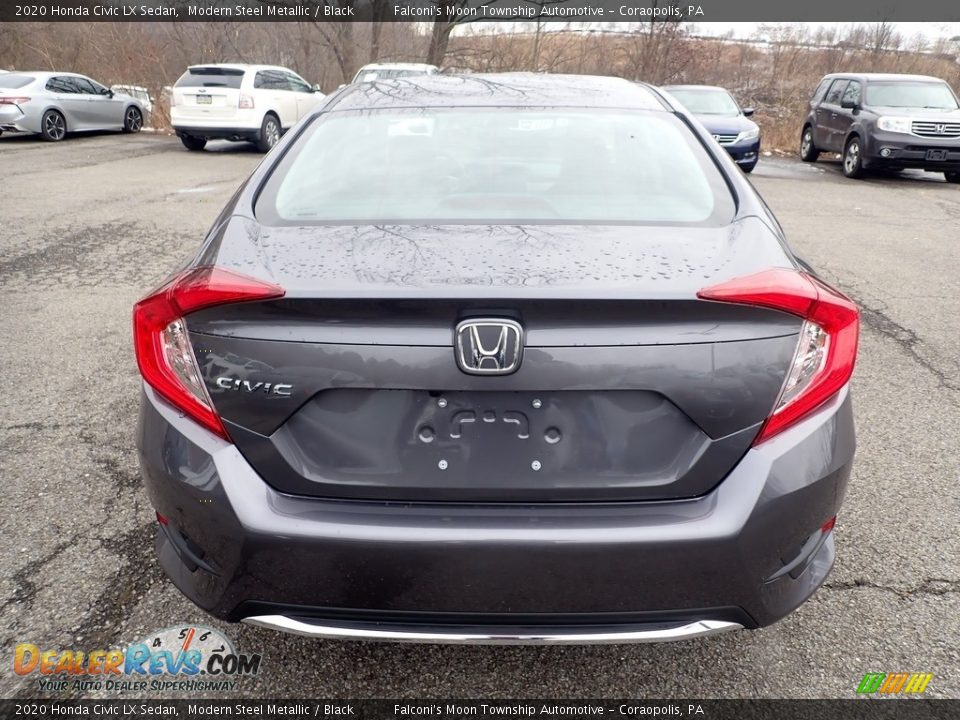 2020 Honda Civic LX Sedan Modern Steel Metallic / Black Photo #3