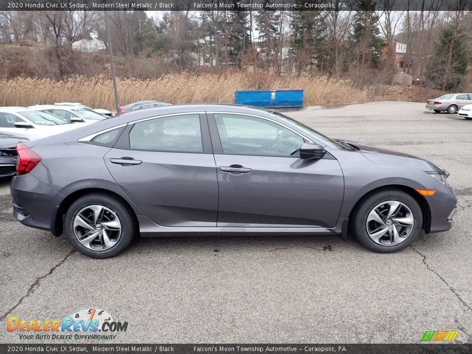 2020 Honda Civic LX Sedan Modern Steel Metallic / Black Photo #5