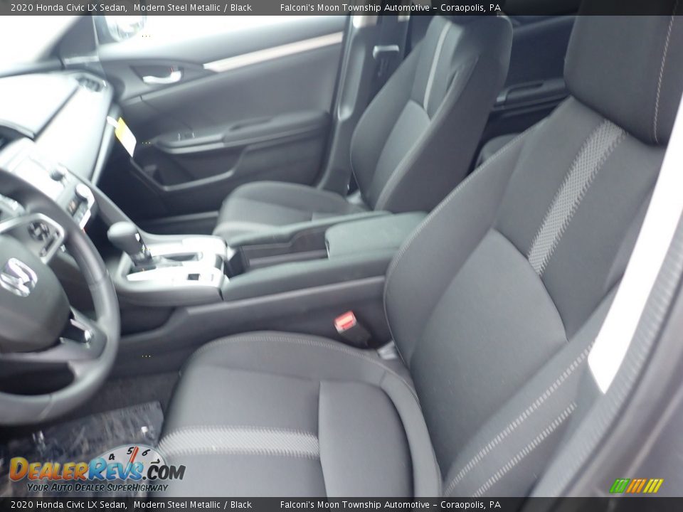 2020 Honda Civic LX Sedan Modern Steel Metallic / Black Photo #9