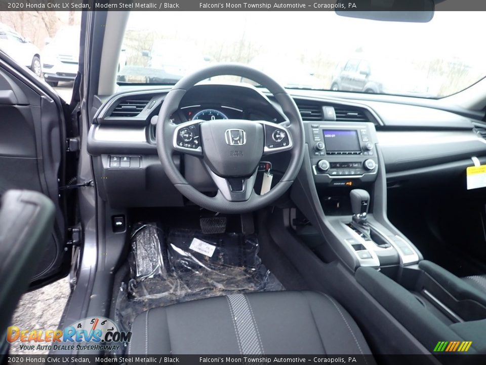 2020 Honda Civic LX Sedan Modern Steel Metallic / Black Photo #11