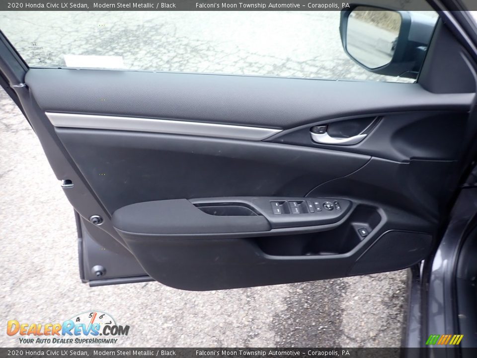 2020 Honda Civic LX Sedan Modern Steel Metallic / Black Photo #12