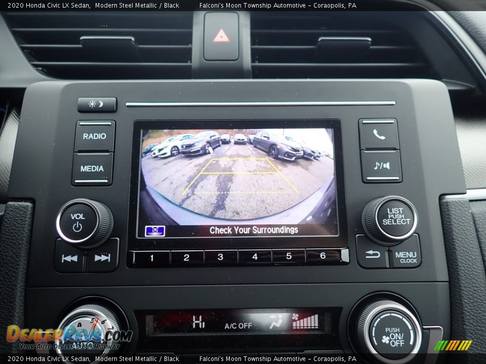 2020 Honda Civic LX Sedan Modern Steel Metallic / Black Photo #15