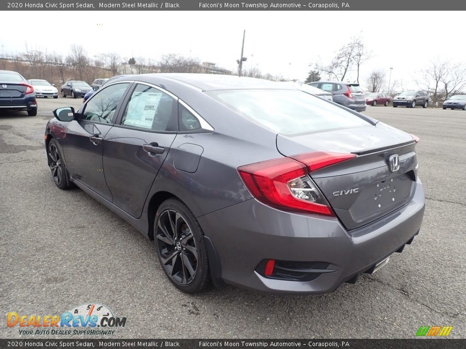 2020 Honda Civic Sport Sedan Modern Steel Metallic / Black Photo #2
