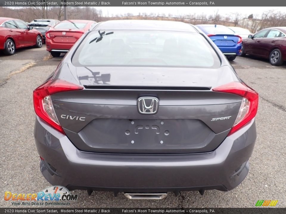 2020 Honda Civic Sport Sedan Modern Steel Metallic / Black Photo #3