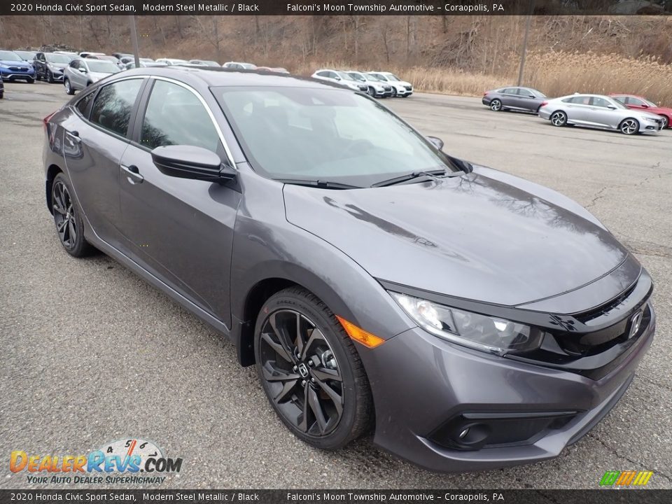 2020 Honda Civic Sport Sedan Modern Steel Metallic / Black Photo #5