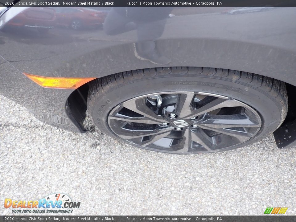 2020 Honda Civic Sport Sedan Modern Steel Metallic / Black Photo #7