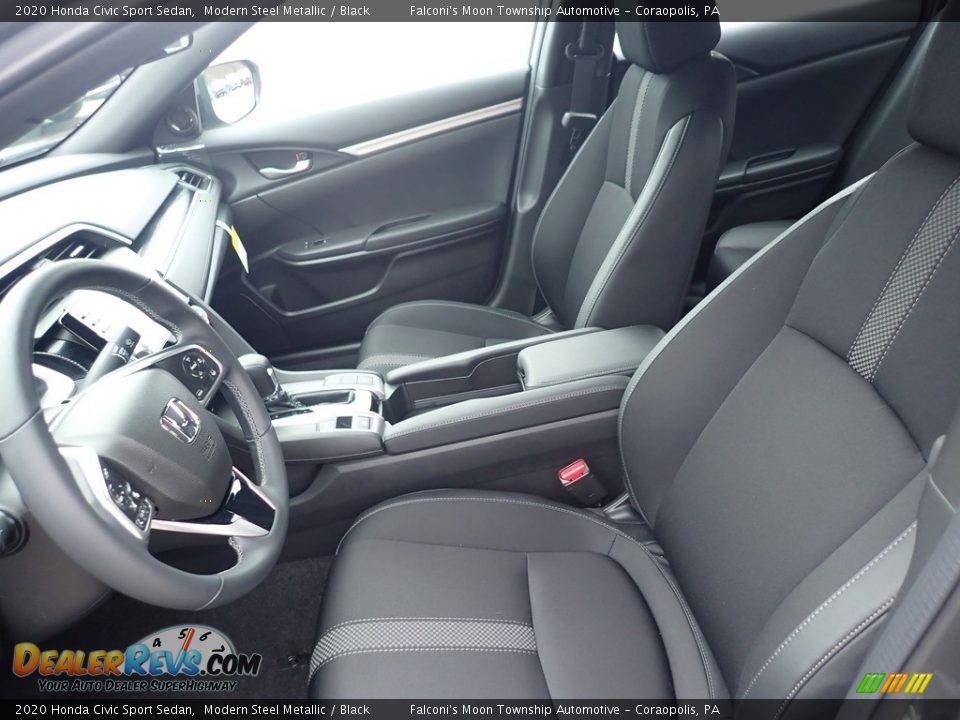 2020 Honda Civic Sport Sedan Modern Steel Metallic / Black Photo #8