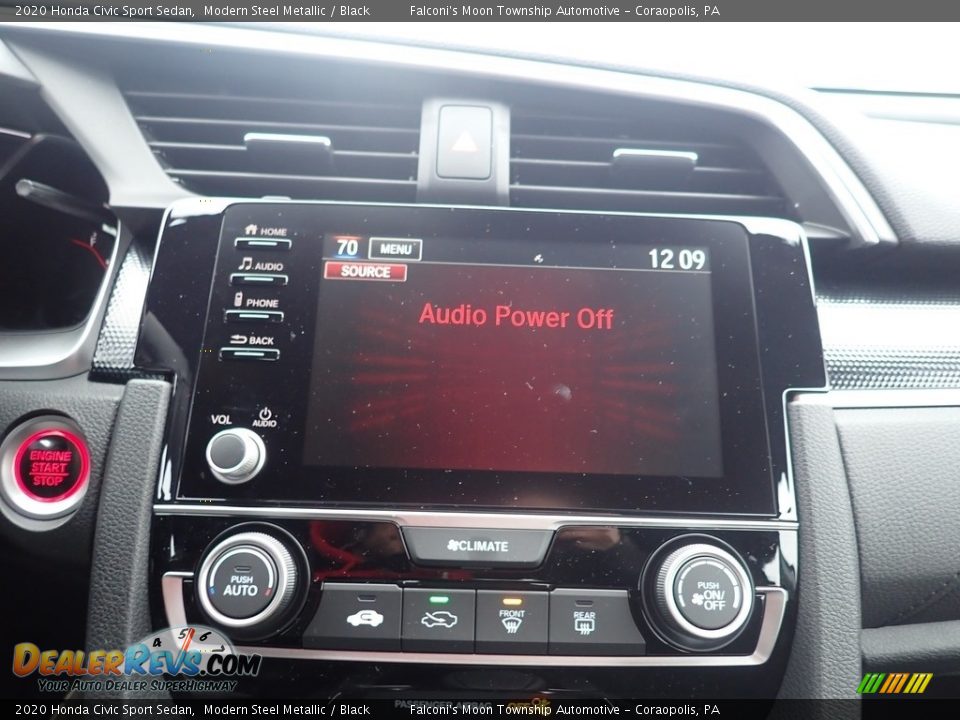 2020 Honda Civic Sport Sedan Modern Steel Metallic / Black Photo #13