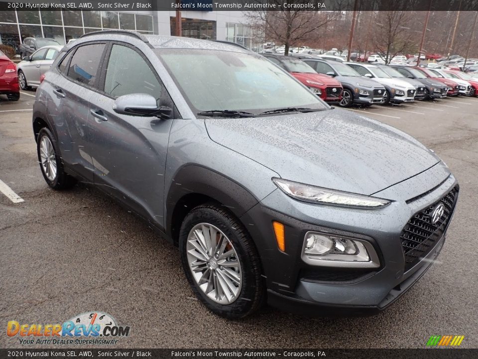 2020 Hyundai Kona SEL AWD Sonic Silver / Black Photo #3