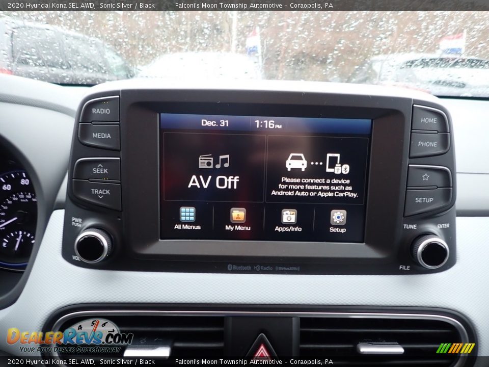 2020 Hyundai Kona SEL AWD Sonic Silver / Black Photo #13