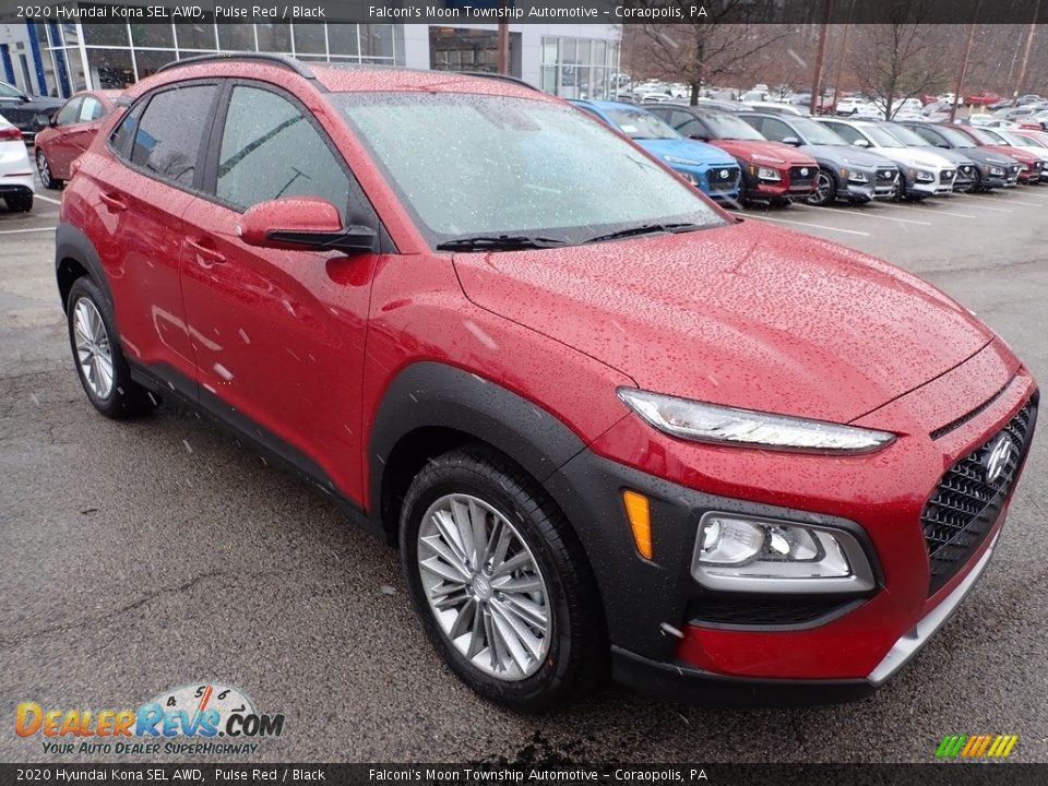 2020 Hyundai Kona SEL AWD Pulse Red / Black Photo #3