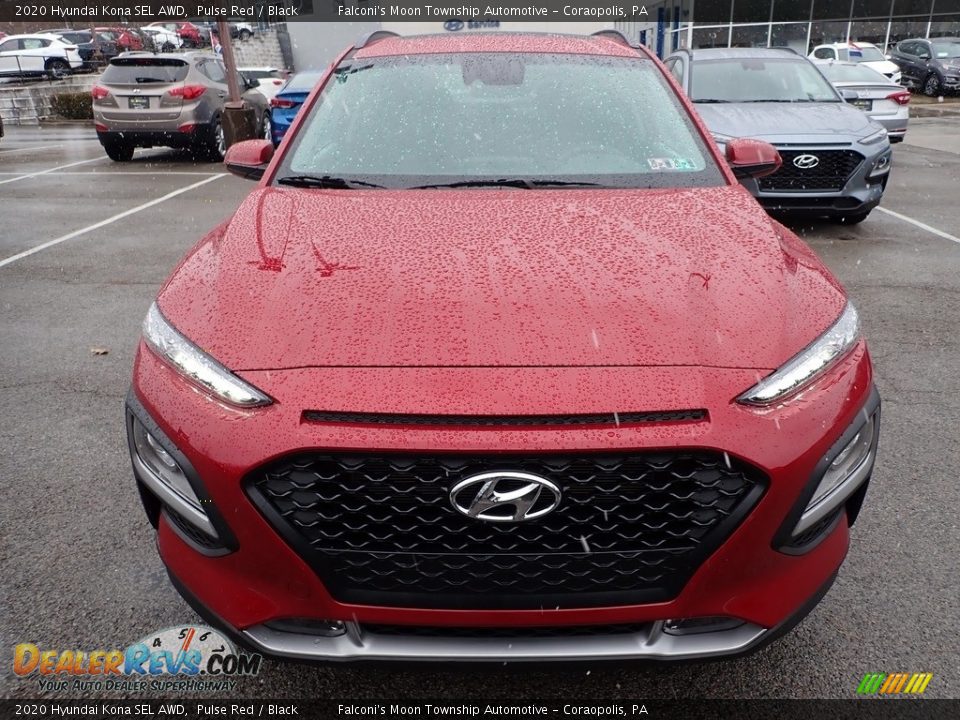 2020 Hyundai Kona SEL AWD Pulse Red / Black Photo #4