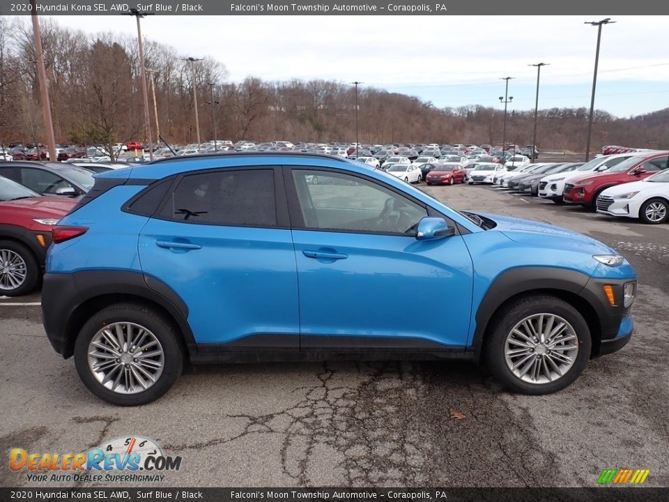 Surf Blue 2020 Hyundai Kona SEL AWD Photo #1
