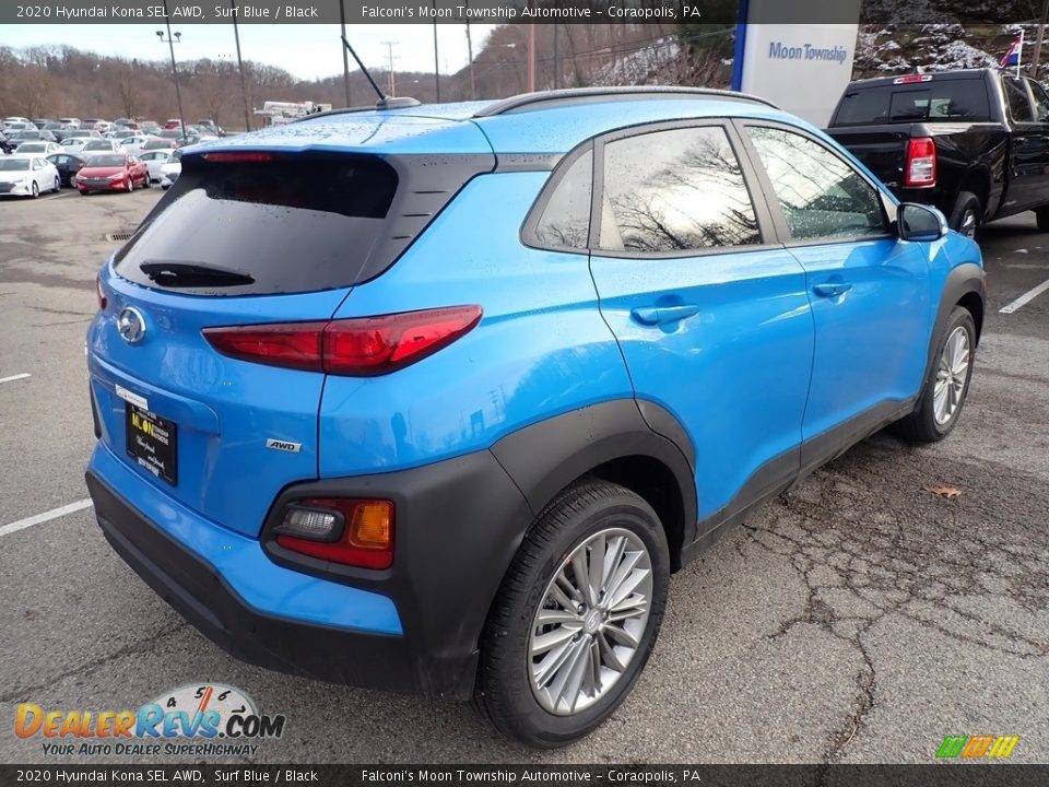 2020 Hyundai Kona SEL AWD Surf Blue / Black Photo #2