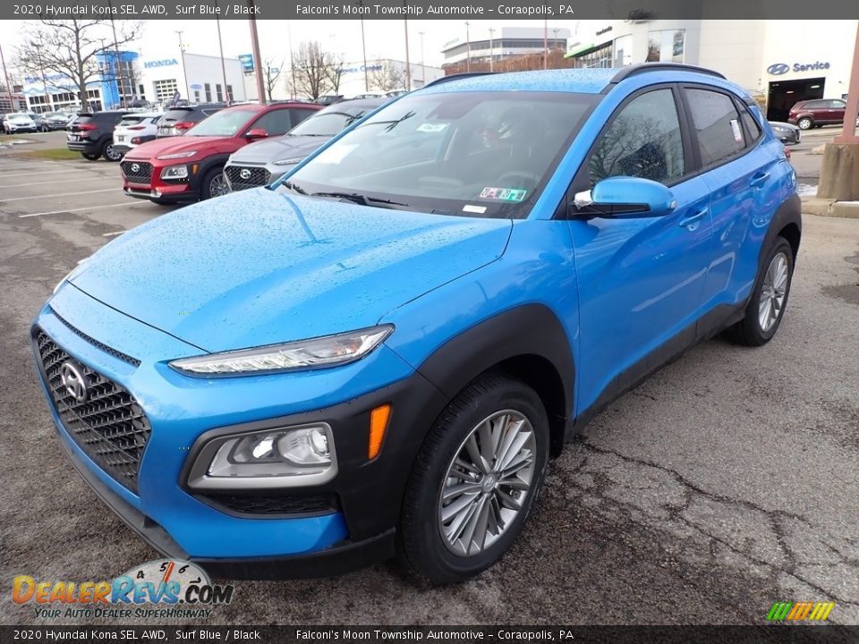 2020 Hyundai Kona SEL AWD Surf Blue / Black Photo #5