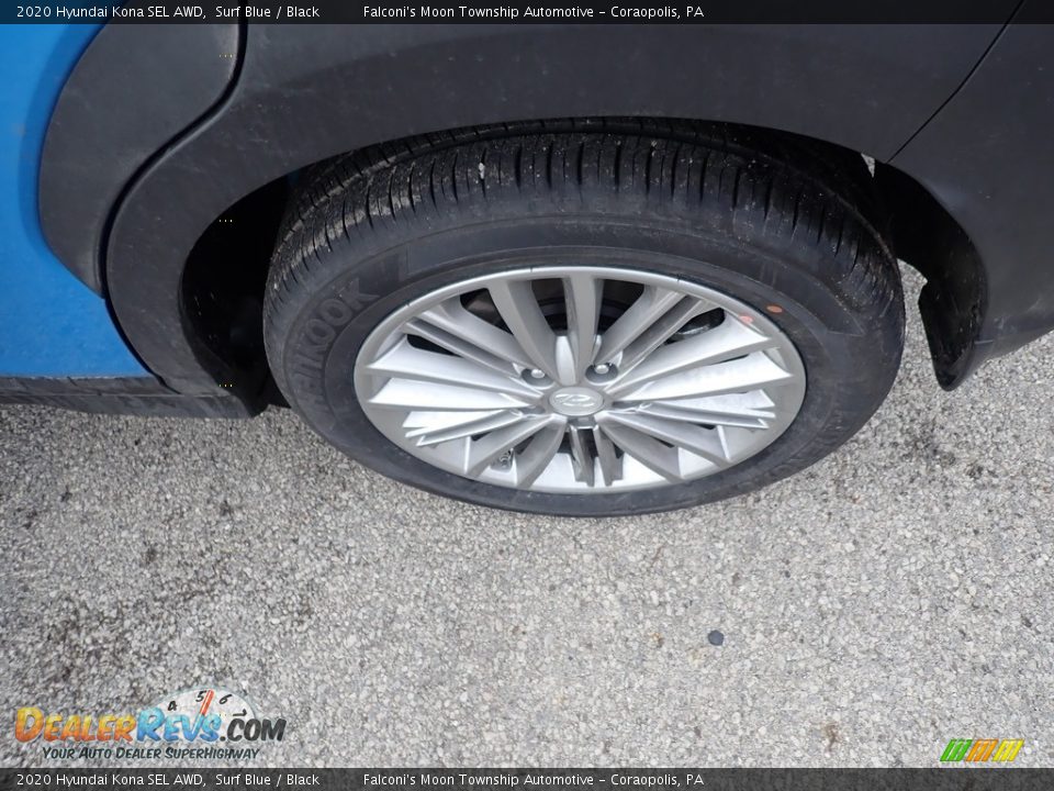 2020 Hyundai Kona SEL AWD Surf Blue / Black Photo #7